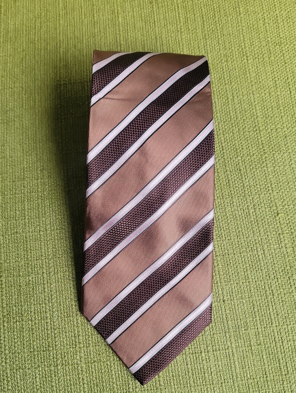 Brioni Classic Men's Brown Silk Striped Tie